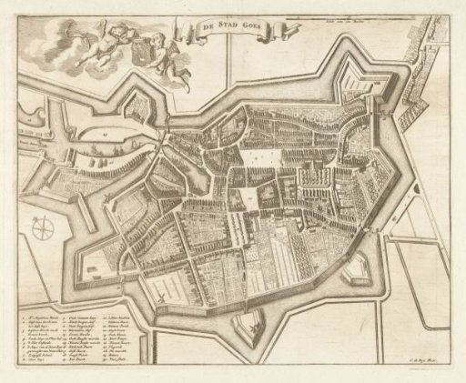Plan of the city of Goes