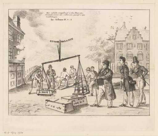 Satirical print on the condemnation of C. de Bruyn and his sons