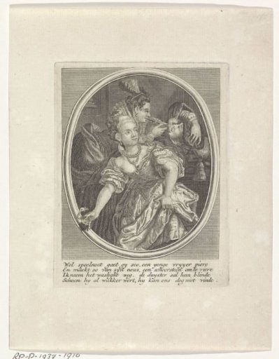 Wrestling man and woman