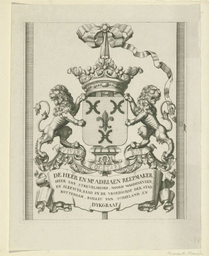 Coat of arms of Adriaan Reepmaker