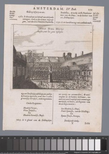 View of the Inner Courtyard of the Dolhuis in Amsterdam