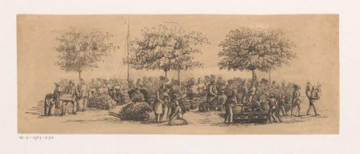 Crowd on a quay
