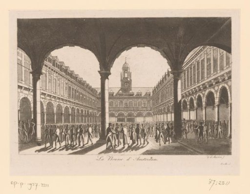 View of the Courtyard of the Exchange of Hendrik de Keyser in Amsterdam