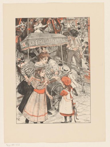 Children by an Ice Cart