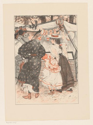 Children in Front of a Fair Stall