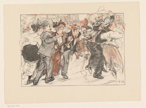 People Celebrating in the Street