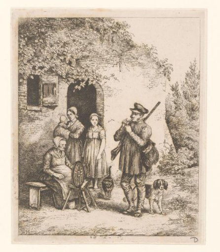 Group in Front of a House