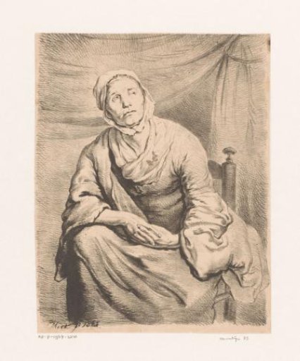 Seated peasant woman