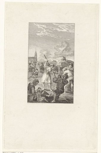 Villagers harvesting hay