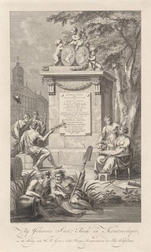 Allegory on the arrival and stay of William V and Wilhelmina of Prussia in Amsterdam
