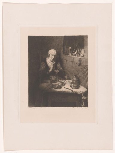 Old woman in prayer