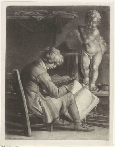 Boy in a studio