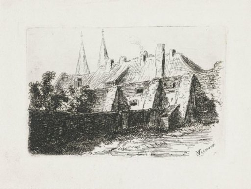 Houses by a City Wall