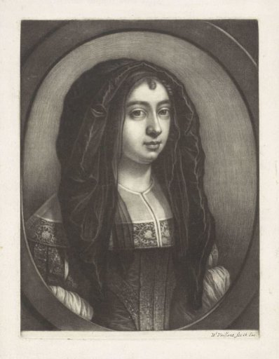 Portrait of a young woman with a headscarf