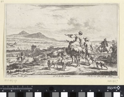 Shepherds Approaching a Village in a Valley