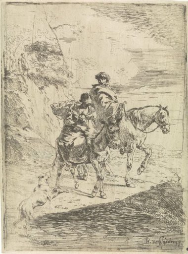 Travellers in a Mountain Landscape