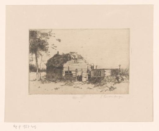 Old barn in a landscape