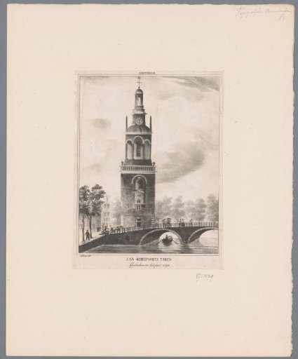 View of the Jan Roodenpoort Tower in Amsterdam