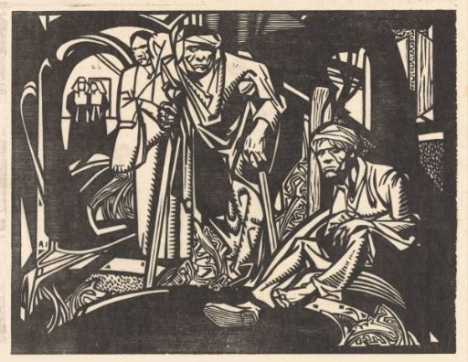 Wounded Men in a Church
