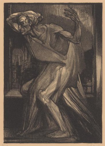 Man in Robes with Bent Arms and Legs
