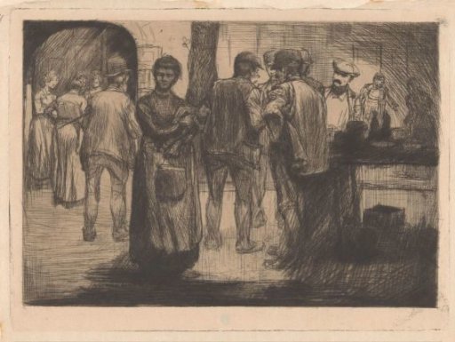 Market Scene with Men and Women