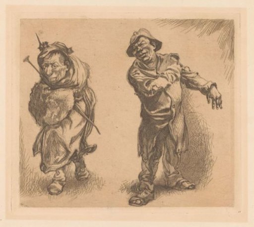 Two Grotesque Vagabonds