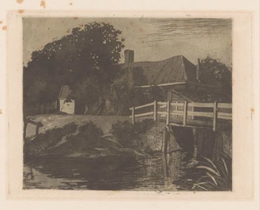 Landscape with Farmhouse, Bridge and Ditch