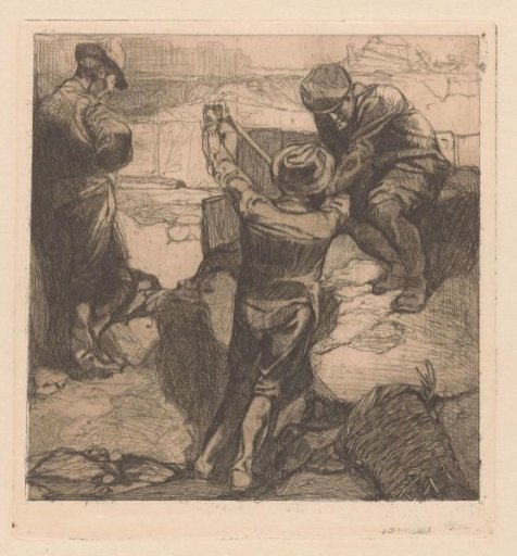 Three Workers at Work