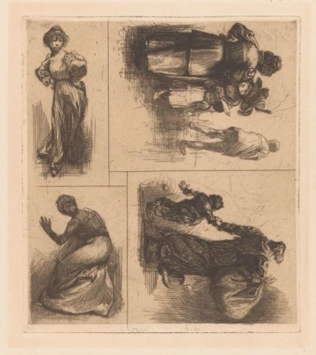 Four Scenes with Human Figures