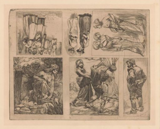 Six Scenes with Human Figures
