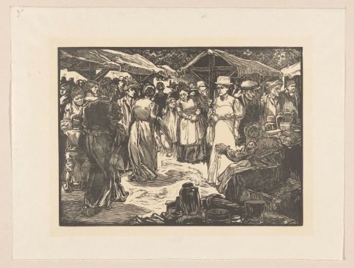 Market Scene with Men and Women