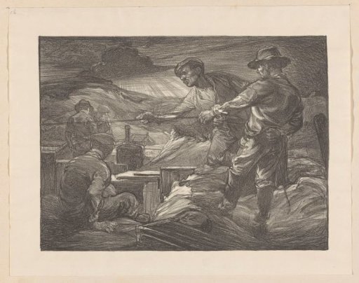 Workers Pulling on a Rope