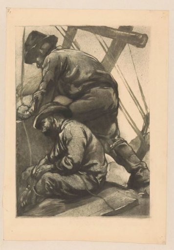Two Labourers with Ropes