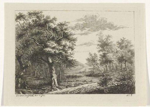 Landscape with figures and cattle