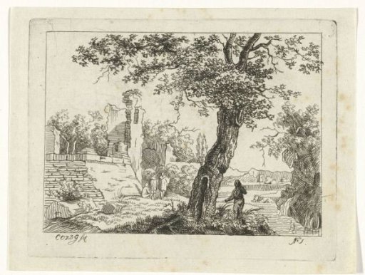 Landscape with ruin