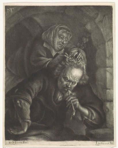 Woman listening to a man