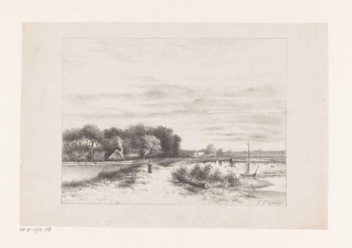 Dune Landscape with a Walker