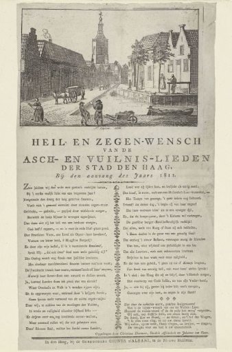 New Year's greeting from the scavengers of The Hague for the year 1811