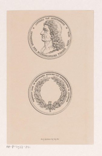 Commemorative medal of Anthonie van Leeuwenhoek