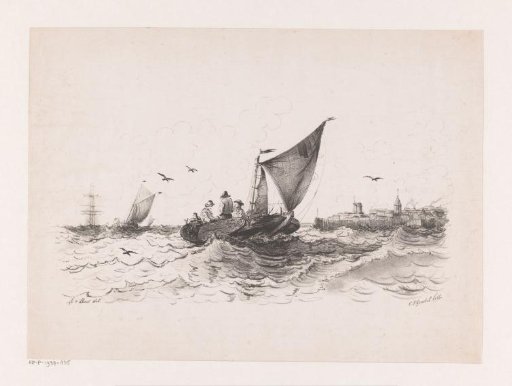 Ships on a stormy sea