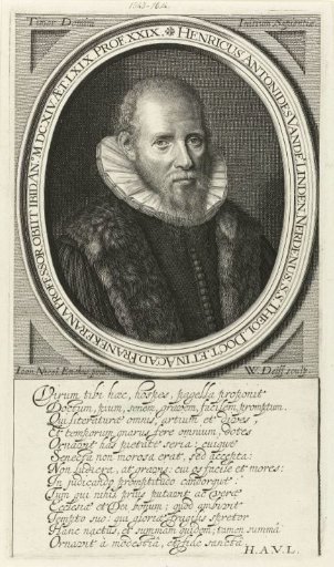 Portrait of Theologian Henricus Antonides van der Linden at the age of 69