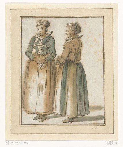Two standing women