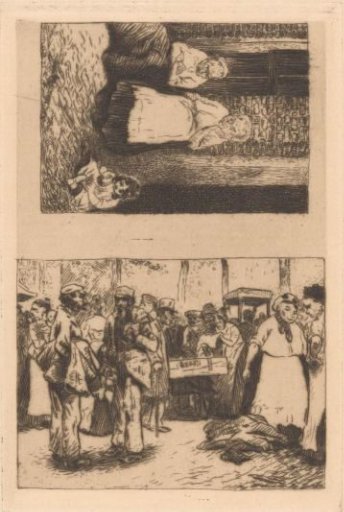 Two street scenes