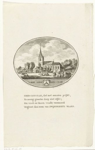 View of the church of Heerjansdam