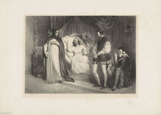 Savonarola at the deathbed of Lorenzo de' Medici