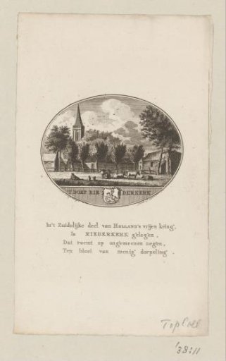 View of the village of Ridderkerk