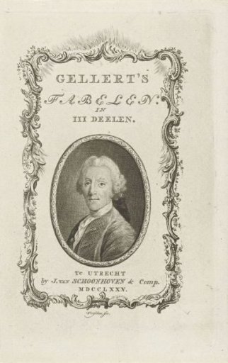 Portrait of Christian Furchtegott Gellert