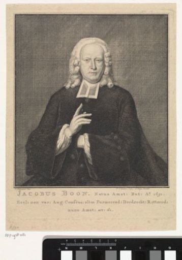 Portrait of the Minister Jacobus Boon