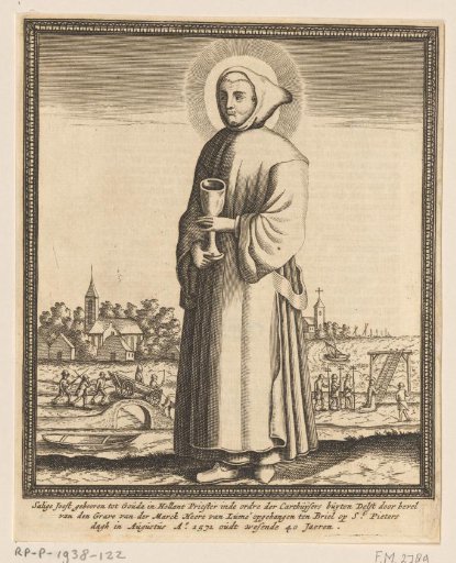 Priest Joost, hanged by the Geuzen at Den Briel, 1571