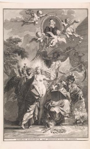 Allegorical Title Page with the Portrait of Writer Edward Simson